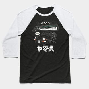 Yamaha DX7 & Toyota Sprinter Trueno Baseball T-Shirt